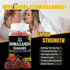 Permen Kunyah Ashwagandha Alami untuk Dukungan Stres Harian, <span class=keywords><strong>Vegetarian</strong></span>, Non-GMO, Bebas Gluten, 60 Buah, Layanan OEM - Product Image 4