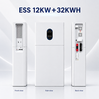 Système de stockage d'énergie hybride 12KW avec onduleur 32KWH LiFePO4, batterie solaire tout-en-un 51.2V 628Ah avec cellules 314Ah