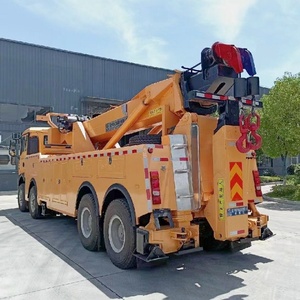 Fabricante HOWO 8x4, Camión Grúa de Remolque con Volante a la Derecha, 60T, Rotación de 360°, Camión de Remolque para Tráfico, Camión para Remoción de Bloqueos Viales - Product Image 5