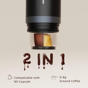Cafetera Portátil Versión Mejorada, Alimentada por USB/Batería, 12V Tipo-C, con Pantalla - Product Image 4