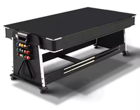 Table de billard multifonction 4-en-1 rotative de 7 pieds, installation facile, avec fonctions de tennis de table, hockey sur air et table à manger, plateau rabattable, à vendre
