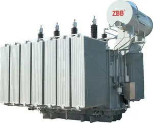 Zbb หม้อแปลงแรงดันสูง66KV 31500KVA สูญเสียต่ำแช่น้ำมันหม้อแปลงไฟฟ้า