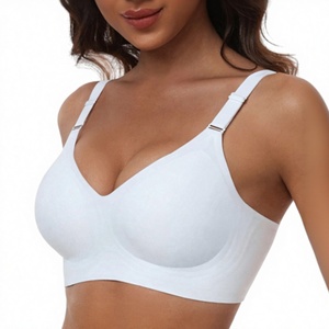 Reggiseno Comodo Senza Cuciture a Copertura Totale per Donne, <span class=keywords><strong>Reggiseni</strong></span> Senza Ferretto con Supporto Morbido, <span class=keywords><strong>Taglie</strong></span> Normali e Plus Size - Product Image 1