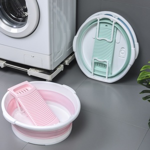 Thickened Face <strong>Basin</strong> Student Dormitory Space-saving Hanging Folding <strong>Basin</strong> Foot <strong>Washing</strong> <strong>Basin</strong> Scrubbing Board Integrated <strong>Basin</strong> - Product Image 1