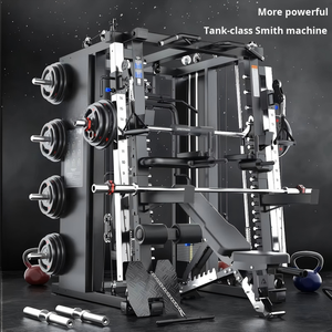 YD-938 Macchina Smith Commerciale in Acciaio con Struttura a Gantry, Attrezzatura per Allenamento Completo, Rack Multifunzione per Squat, Combinazione Fitness per Casa - Product Image 4