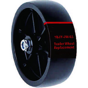 1BJY-JW-02 Capacidad 2000LBS Piezas de remolque Rueda giratoria Reemplazo de rueda de remolque Accesorios con pasador - Product Image 3