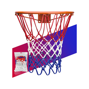 Filet de basket-ball robuste et résistant aux intempéries, anti-éclatement, pour terrain de sport, cour, aire de jeux, adapté aux utilisations en extérieur et en intérieur, pour paniers standard. - Product Image 1