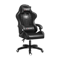 Chaises de bureau pour jeux sur PC, chaises de course, inclinables, en cuir, Autofull Gamer, dropshipping, chaise de jeu LED avec repose-pieds
