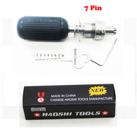 Haoshi TPXA-7 à outils 9.5MM 7 broches serrure tubulaire Pick Set déverrouillage serrure Pick Tool serrurier