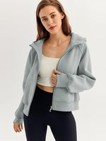 Sweats à capuche zippés personnalisés pour femmes sweats à manches longues tenues d'automne pulls surdimensionnés vestes de mode décontractées en gros