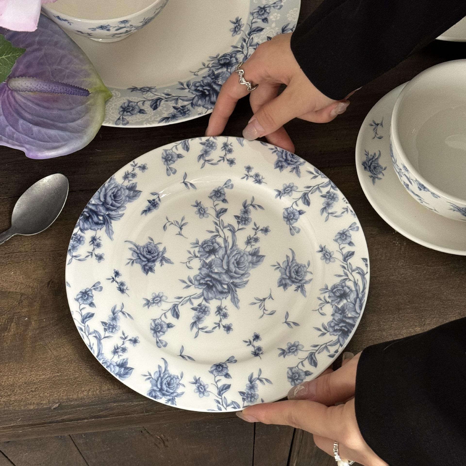 Flower platter, 8 inches