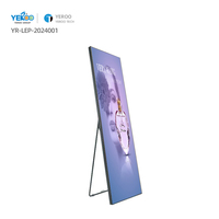 Écran publicitaire vidéo numérique d'intérieur P2.5 Affichage poster LED