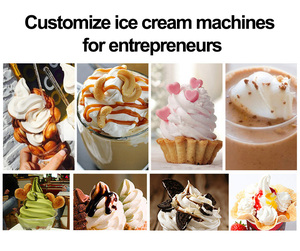 Trung quốc tự động mềm phục vụ Máy làm kem ba hương vị kem cho món tráng miệng - Product Image 6
