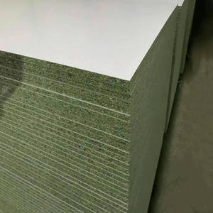 Placas frontales de melamina de tablero de partículas HMR a prueba de humedad con pegamento E0 para gabinetes de construcción de puertas de 18mm - Product Image 4