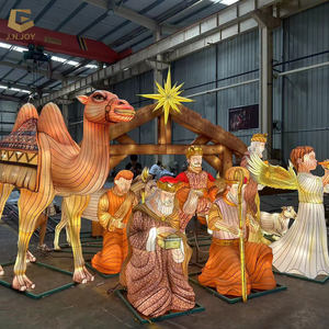 CCFL71 lanterne de festival thème Jésus traditionnel lanterne de soie d'animal de chameau pour le terrain de jeu - Product Image 1