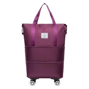 <span class=keywords><strong>Sac</strong></span> <span class=keywords><strong>de</strong></span> <span class=keywords><strong>voyage</strong></span> <span class=keywords><strong>pliable</strong></span> grande capacité avec roulettes pour le shopping et le rangement - Product Image 1