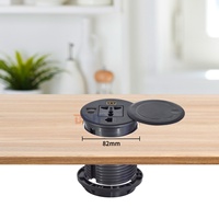 Prise de courant encastrée IP44, 1 prise USB de type A+C, prise réseau RJ45, auto-terrestre, pour canapé/plateau de table, 10-16A, 110-240V