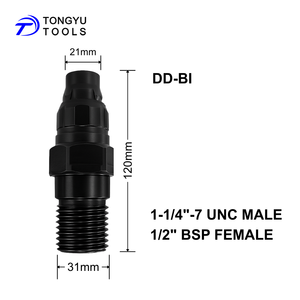金刚石岩心钻头适配器DD-BI + 卡盘至1-1/4 "-7 UNC公和1/2" BSP母，重型数控系统为喜利得DD100 DD120制造 - Product Image 2