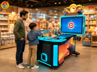 Machine de jeu de tir pour enfants à vendre, monnayeur, 2 joueurs, Monster Arcade, paiement mobile par carte