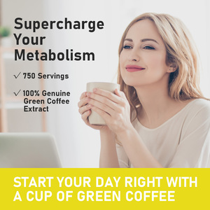 Best Seller Green Coffee Bean Extract Coffee with Green Coffee Bean Extract Energy Metabolism Support Circulation Coffee - Product Image 3