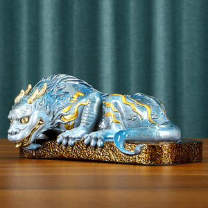 Ornement de bête absorbant l'eau en cuivre, pour bureau, maison, décoration Feng Shui, pièce unique colorée - Product Image 2
