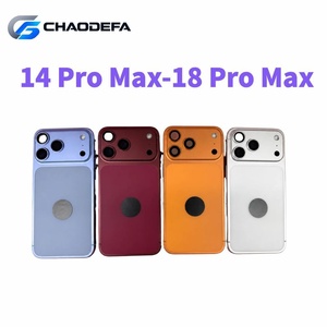 ชุดอัพเกรดเคส DIY สำหรับ 18 Pro Max พร้อมกระจกหลังแบบเปลี่ยนได้ โครงโลหะ ดีไซน์แบบแท่ง ประกอบครบชุด อะไหล่ขนาดเล็ก - Product Image 1