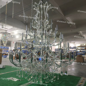 Grand Lustre de Villa en Cristal Européen, Lampe de Salon Duplex, Lustre d'Escalier, Très Grand Lustre de Luxe pour Hall d'Hôtel - Product Image 6