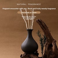 Bouteille décorative en céramique Dragon Willow sans flamme pour aromathérapie, idéale pour hôtels, gîtes et maisons, pour une ambiance fraîche.