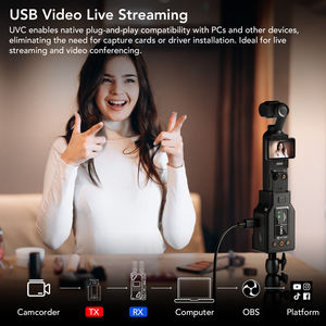 Transmisor y Receptor HDMI Inalámbrico SYONG DJI Pocket 3/4 1080P 500m, Escaneo Inteligente de Canales 2.4G/5G UVC OBS, Transmisión en Vivo para Exteriores - Product Image 6