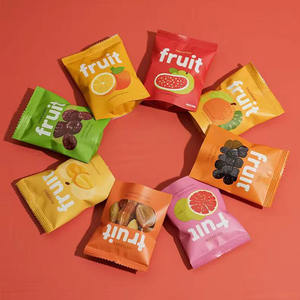 Sacchetto in <span class=keywords><strong>Plastica</strong></span> <span class=keywords><strong>Trasparente</strong></span> Personalizzato per Alimenti, Impermeabile, per Frutta Liofilizzata, Caramelle e Snack, Design con Sigillatura Posteriore - Product Image 1