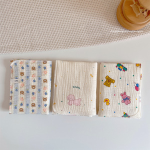 Serviette carrée pour bébé en gaze de coton pur, serviette à salive, <span class=keywords><strong>mouchoir</strong></span> pour nouveau-né, serviette de bain absorbante pour nourrissons et tout-petits (1-3 ans) - Product Image 1