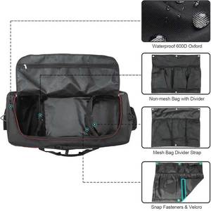 Sac de voyage à roulettes <span class=keywords><strong>extra</strong></span> large, imperméable, en polyester, pliable, portable, pour l'extérieur, grande capacité, léger - Product Image 4