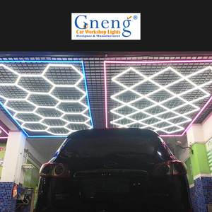 Lumière de détail hexagonale <span class=keywords><strong>LED</strong></span> de haute qualité 100-240V, éclairage de garage hexagonal, longue durée de vie, lampe d'atelier automobile pour lampe de garage - Product Image 6