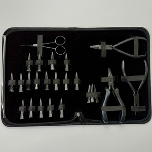 Professional Hair Extension <b>Pliers</b> <b>Set</b> 16-in 1 Micro Ring Tool Kit with Loop, Scissors & Crimping <b>Pliers</b> | MAQNSCO - Product Image 1
