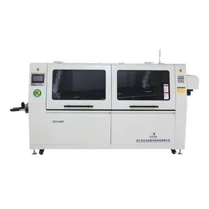 ZB-300BF Automatische Golfsoldeerapparatuur Spray Pcb Lasmachine Automatische Golfdip Soldeermachine Voor Smt Productie