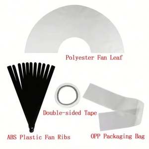 Éventails à claquer personnalisés pour la promotion, grands, vierges pour sublimation, pour la danse en ligne, vente en gros - Product Image 4