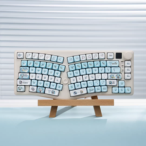 คีย์บอร์ดกลไก Alice รุ่น A75 หลายประเภท - คีย์แคปการ์ตูนแบบสามโหมด ปุ่มสเปซบาร์แบบแยกตามหลักสรีรศาสตร์ สำหรับเล่นเกมอีสปอร์ต - Product Image 4