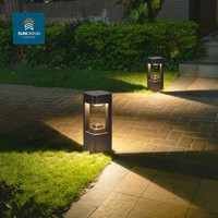 Lampadaire LED d'extérieur en aluminium pour jardin, indice de protection IP65, alimentation AC/DC, blanc chaud 3500K, Ra90, contrôle par application, éclairage à faisceau de 270°