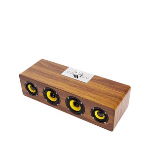 Caja Para Altavos De Madera Estilo Retro De Madera, Altavoz Tooh Azul, Enceinte Bois, En Bois, A, B, B, A, B, B, A, B - Product Image 1