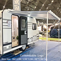 Accessoires pour caravanes HEYRV, auvent de camping-car personnalisable, cadre en alliage d'aluminium épaissi, imperméable aux UV, auvent rétractable pour camping-car