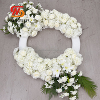 SMOOTH Alphabet Floral 3D en Soie Artificielle pour Arrangements Funéraires, Lettres et Chiffres Floraux