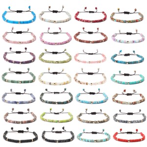 2x4mm pietra naturale occhio di tigre braccialetto di perle per <span class=keywords><strong>le</strong></span> donne uomini della Boemia equilibrio di guarigione regolabile minimalisti bracciali gioielli - Product Image 1