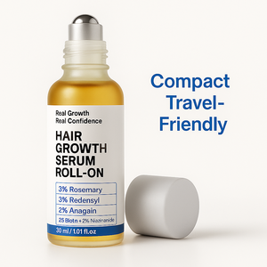 성장 촉진에 맞춤형 로고 헤어 롤 두피 혈청 보습 건강한 로즈마리 모발 성장 세럼 롤 온 - Product Image 2