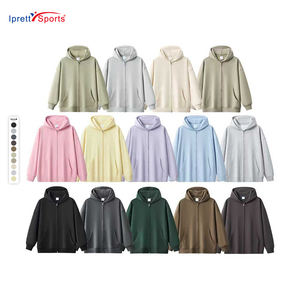 <span class=keywords><strong>Felpa</strong></span> con Cappuccio Oversize da <span class=keywords><strong>Uomo</strong></span> di Alta Qualità 400Gsm Autunno Inverno Giacca Casual Nera Pesante con <span class=keywords><strong>Cerniera</strong></span> Ampia - Product Image 1