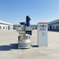 Machine à granulés de bois biomasse professionnelle Zhongdebao 1 tonne/h / Ligne de production à matrice annulaire, certification CE, moteur 75KW haute performance