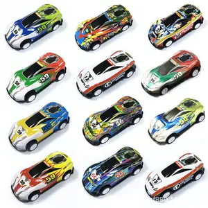 कस्टम उच्च गुणवत्ता मिनी प्लास्टिक वाहन वापस खींच कार रेसिंग प्यारा पोर्टेबल जेब क्रिसमस उपहार बच्चों के खिलौने मिनी कार मॉडल मजेदार