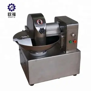 Stainless Steel Meat Processing Machine Food Chopper Cut Chicken Meat Bowl Cutter Grinder Mixer