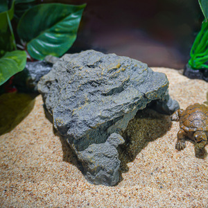 Ultra-réaliste Résine Pierre <span class=keywords><strong>Cave</strong></span> <span class=keywords><strong>Aquarium</strong></span> Décoration Fish Tank Fond Paysage avec Air Escalade Pet Ermite Crabe Tortue Caché - Product Image 4