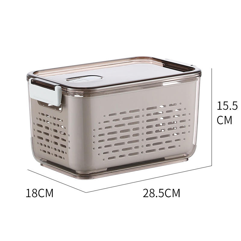 Cestello di scarico per frigorifero grande marrone