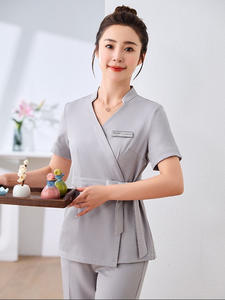 Uniformes Unisex de Manga Corta para Cosmética, Odontología, Gestión de la Piel, Masajes, Club de Salud y Fisioterapeutas - Product Image 3